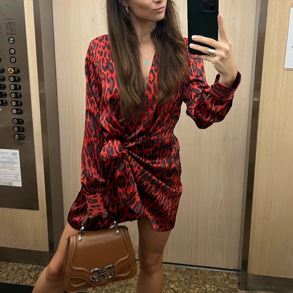 Zara Dress Size M satin